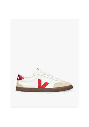 Womens Veja Women's Volley Logo-Embroidered Canvas Low-Top Trainers