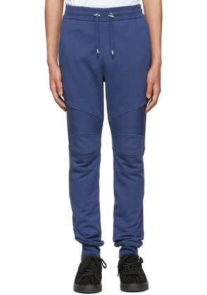 Balmain Blue Cotton Lounge Pants