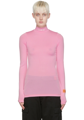 Heron Preston Pink Viscose Long-Sleeve T-Shirt