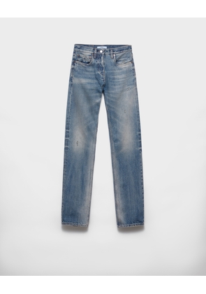 Tapered denim jeans