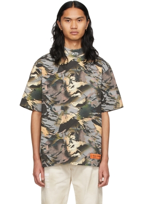 Heron Preston Multicolor Camo Style Turtleneck T-Shirt
