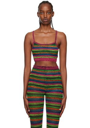 AGR Multicolor Cropped Tank Top