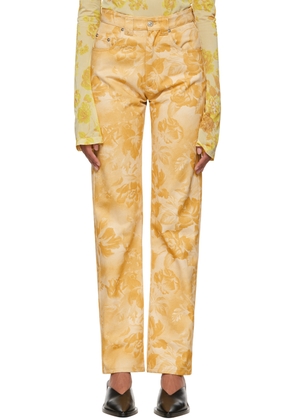 Kwaidan Editions Yellow Straight-Leg Jeans
