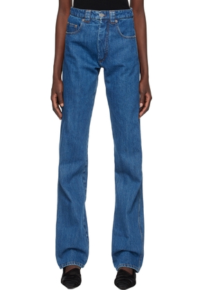 Kwaidan Editions SSENSE Exclusive Blue Straight-Leg Jeans