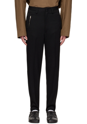 Hed Mayner Black Stirrup Trousers