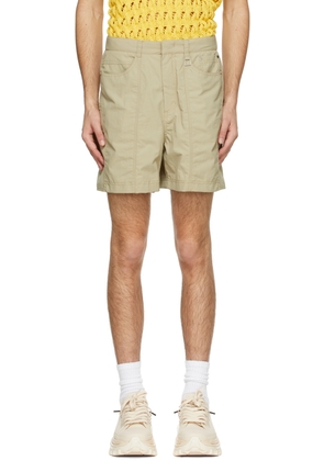 WOOYOUNGMI Beige Nylon Shorts