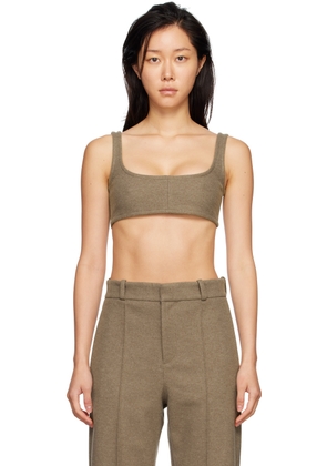 Yuzefi Taupe Scoop Tank Top