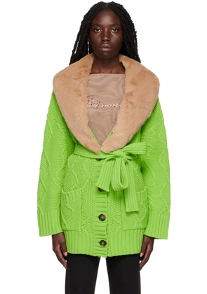 Blumarine Green Heavy Jacket