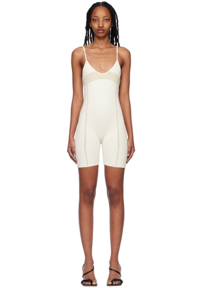 JACQUEMUS Off-White & Beige 'Le Body Bellinu' Bodysuit