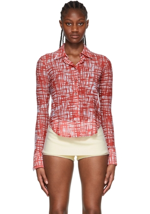 Maximilian Davis Red Polyester Shirt