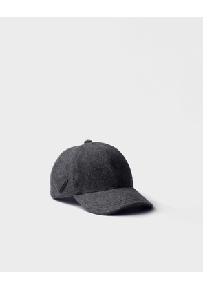 Loden fabric baseball cap