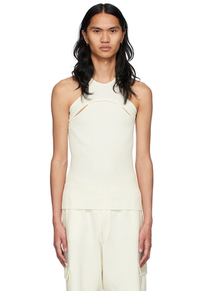 ANDREĀDAMO SSENSE Exclusive Off-White Viscose Tank Top