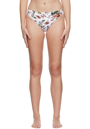 Erdem White Thea Bikini Bottom