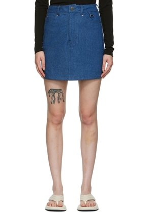 Maiden Name SSENSE Exclusive Indigo Lindsey Miniskirt