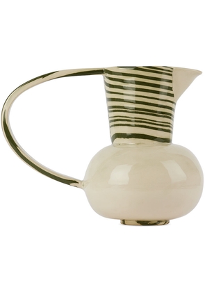 Henry Holland Studio SSENSE Exclusive Green & White Stripe Water Jug