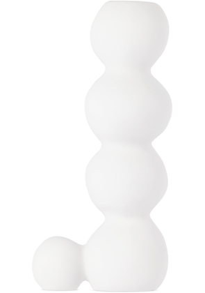 Tina Frey Designs White Bubble Tall Candle Holder