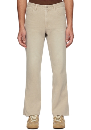 Solid Homme Beige Button Jeans