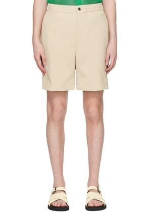 Solid Homme Beige Four-Pocket Shorts