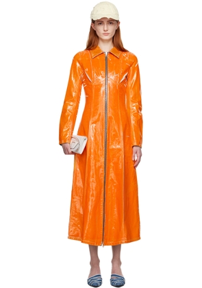 Diesel Orange De-Luis-Fsc Denim Maxi Dress