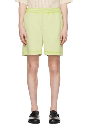 Solid Homme Green Four-Pocket Shorts