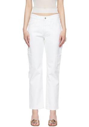 Maryam Nassir Zadeh White Straight-Cut Jeans