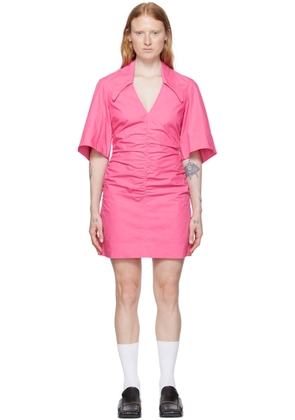 GANNI SSENSE Exclusive Pink Minidress