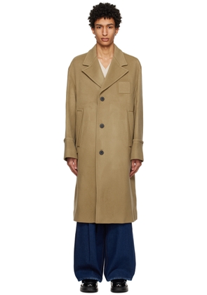 WOOYOUNGMI Khaki Single-Breasted Coat