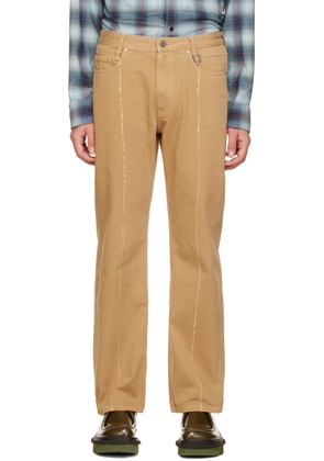 WOOYOUNGMI Tan Dyed Jeans