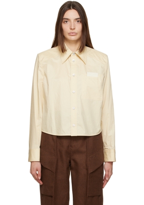 WOOYOUNGMI Yellow Cropped Shirt