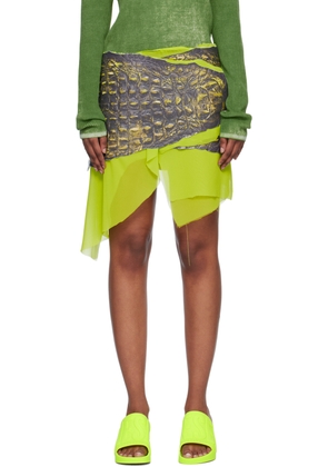 Diesel Green L-Chidima Miniskirt