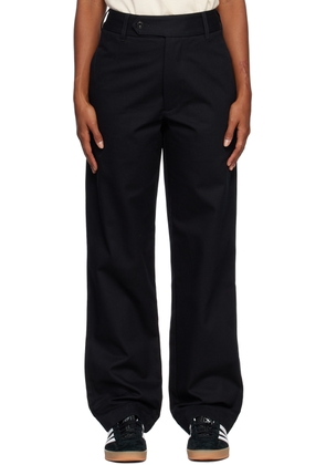 Nicholas Daley Black Straight-Leg Trousers