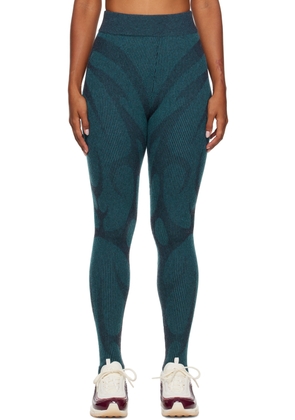 Paolina Russo Blue Illusion Leggings