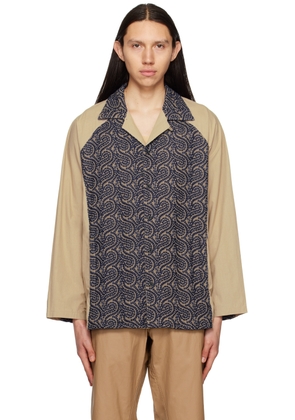 Nicholas Daley Beige Embroidered Shirt