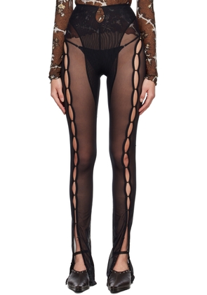 KNWLS SSENSE Exclusive Black Shade Trousers