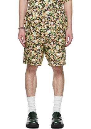 Marni Black Floral Shorts