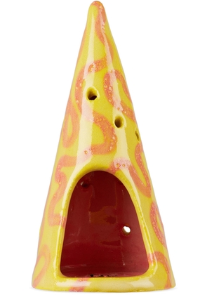 Hannah Simpson Studio SSENSE Exclusive Yellow Small Tree Tealight Candle Holder