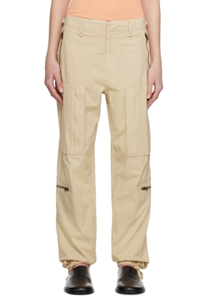rag & bone Beige Kai Flight Trousers