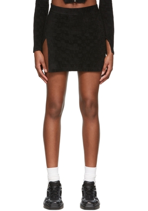 AMBUSH Black Cotton Mini Skirt