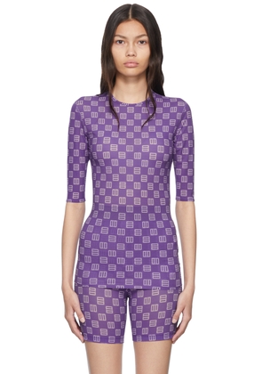 AMBUSH Purple Nylon Sport Top