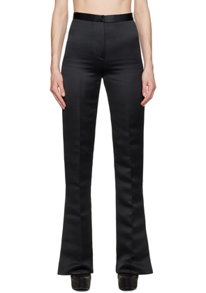 Feben Black Vented Cuff Trousers