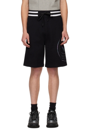 Versace Jeans Couture Black V-Emblem Shorts