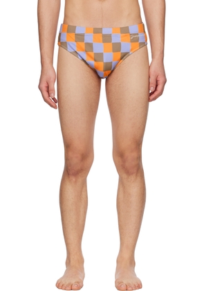 JACQUEMUS Multicolor Le Raphia 'Le Slip De Bain' Swim Briefs