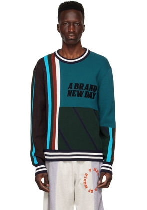 Ahluwalia &PaulSmith SSENSE Exclusive Green Cotton Sweater