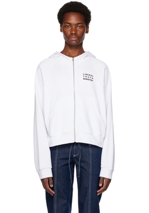 Liberal Youth Ministry White Anime Hoodie