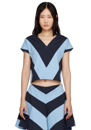 Rose Murdoch Blue & Navy Jack Tank Top