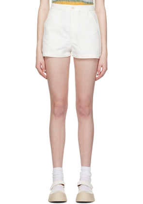 Marni Off-White Flared Shorts