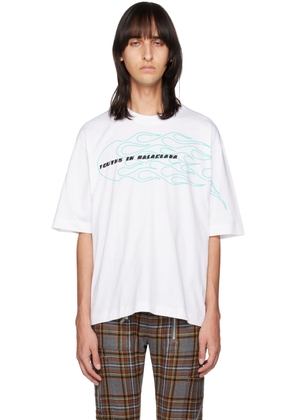 Youths in Balaclava White Print T-Shirt