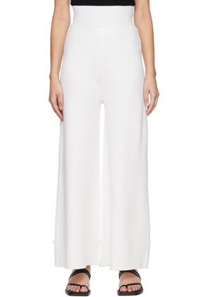Blossom White High Waist Lounge Pants