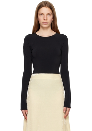Jil Sander Black Open Back Bodysuit