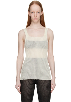 A. ROEGE HOVE Off-White Emma Tank Top